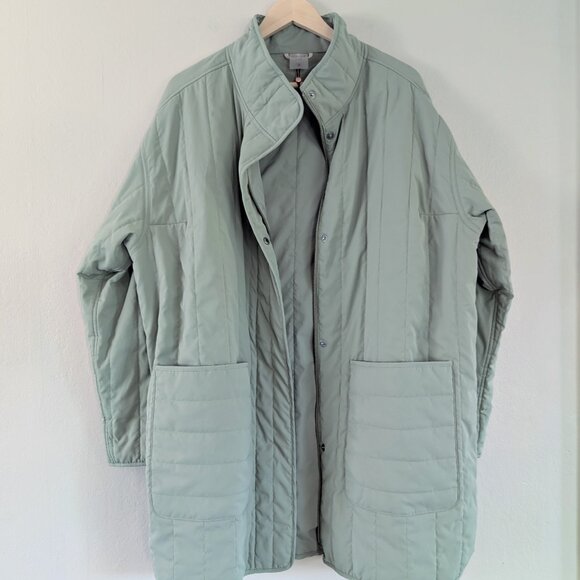 NWOT Calia Sage Green Quilted Liner Jacket Transitional Lightweight Women's 1X - Picture 1 of 12